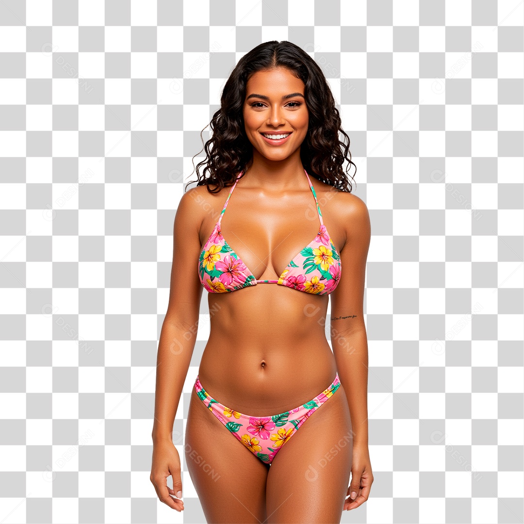 Mulher de Biquíni PNG Transparente