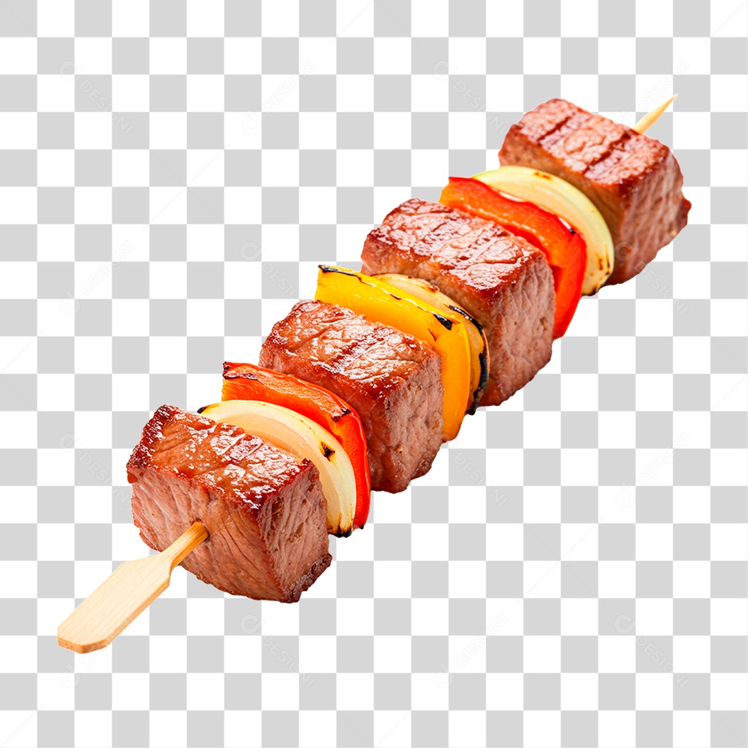 Espetinho de Carne PNG Transparente