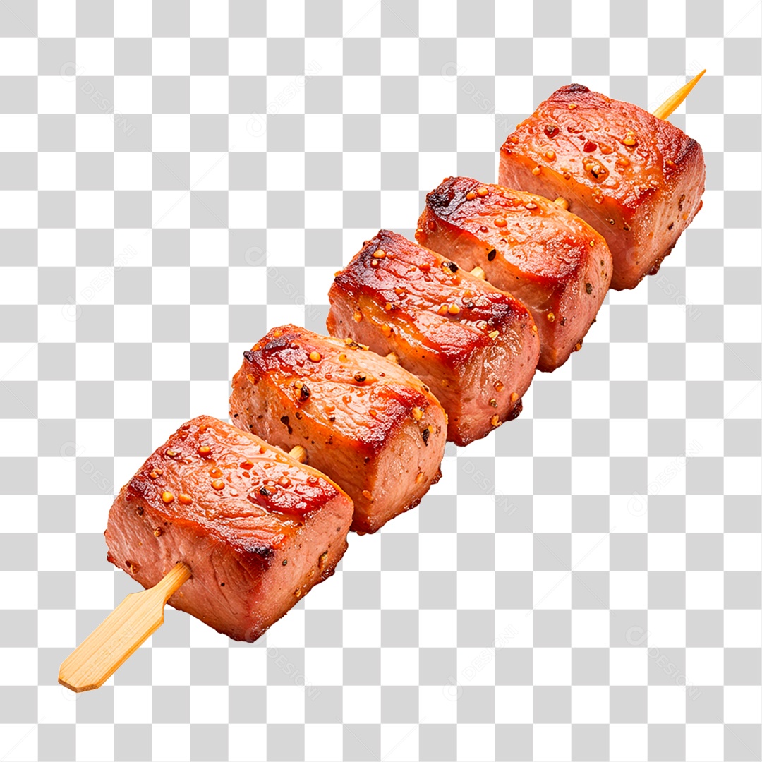 Espetinho de Carne PNG Transparente