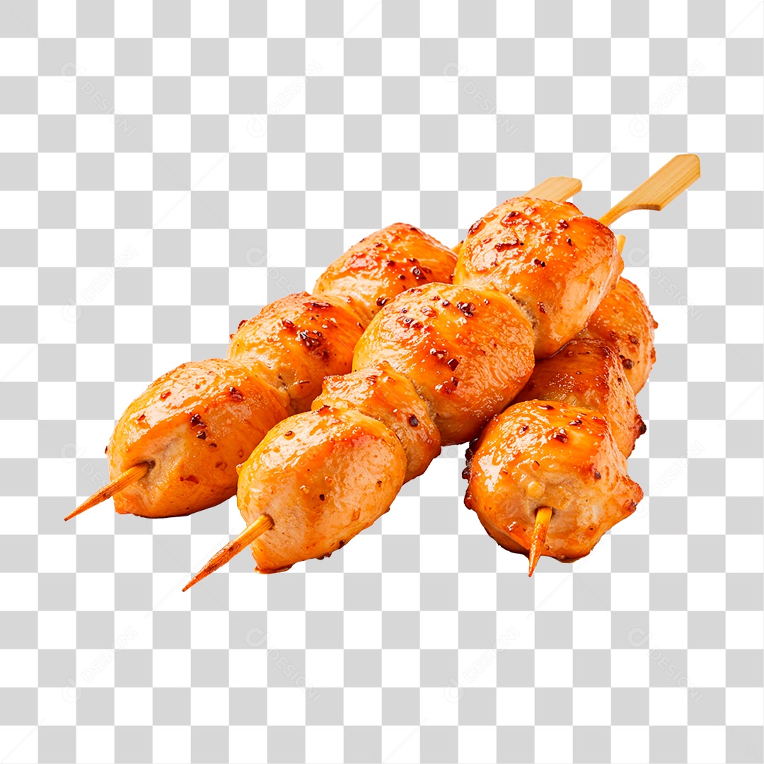 Espetinho de Frango PNG Transparente