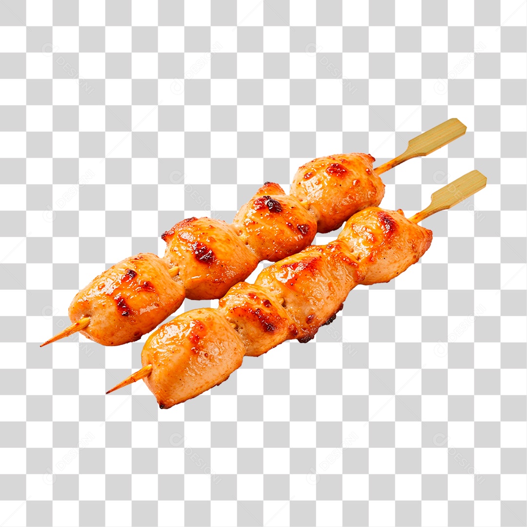Espetinho de Frango PNG Transparente