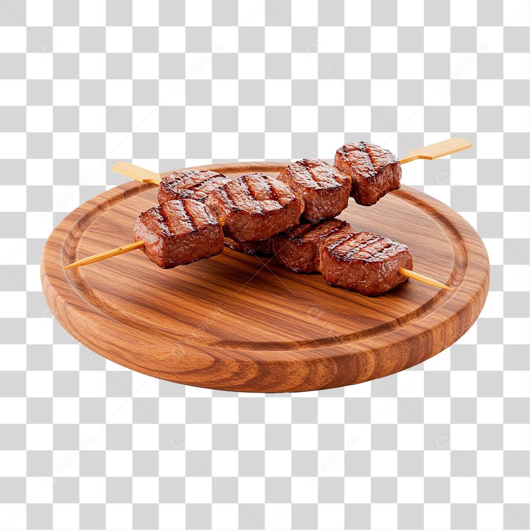 Espetinho de Carne PNG Transparente