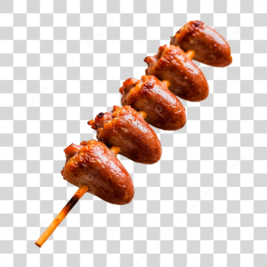 Espetinho de Frango PNG Transparente