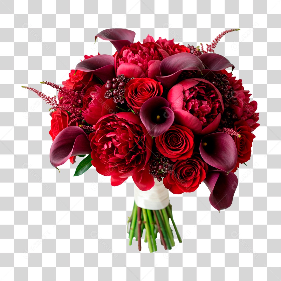 Flores Vermelhas PNG Transparente