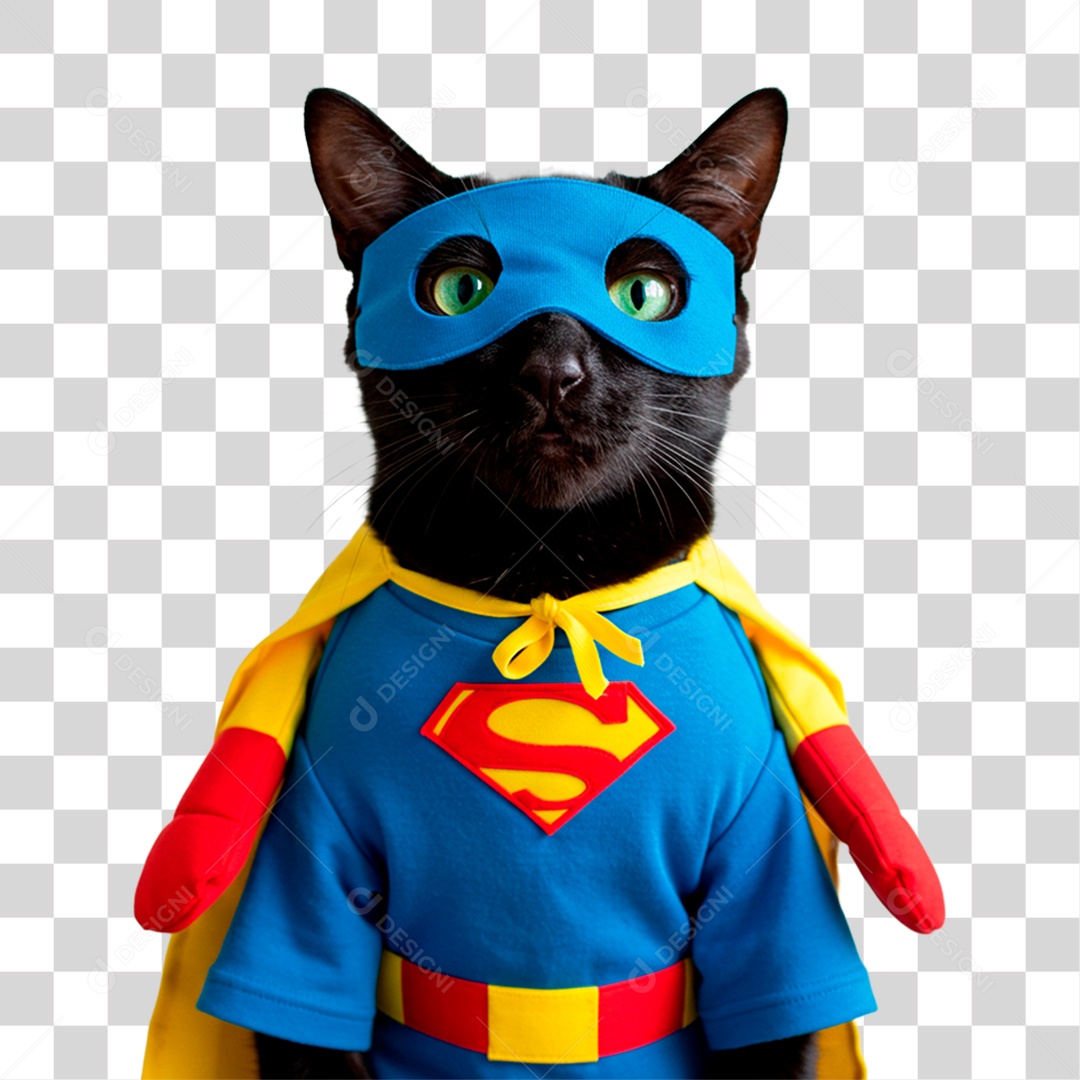 Gato Vestido PNG Transparente