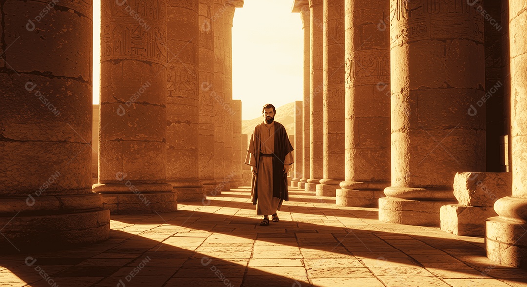 Retrato semelhante de discípulo sobre montes