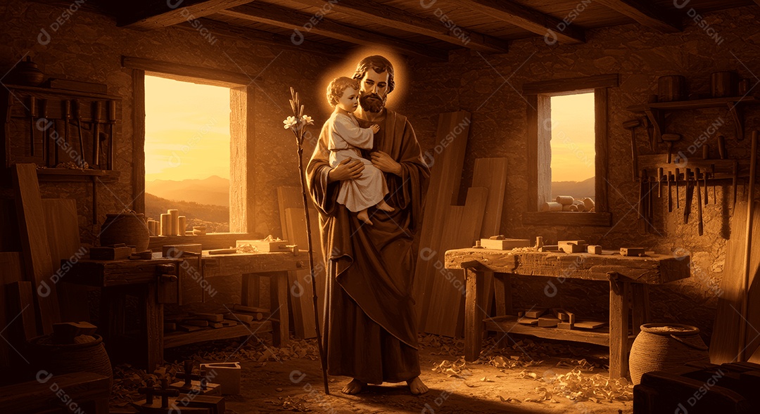 Retrato semelhante de discípulo sobre montes