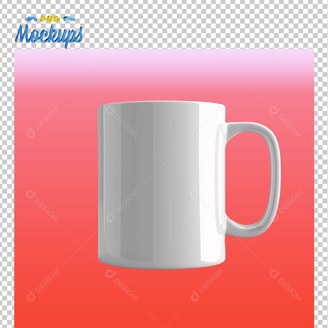 Mockup de Copo Preto PSD Editável