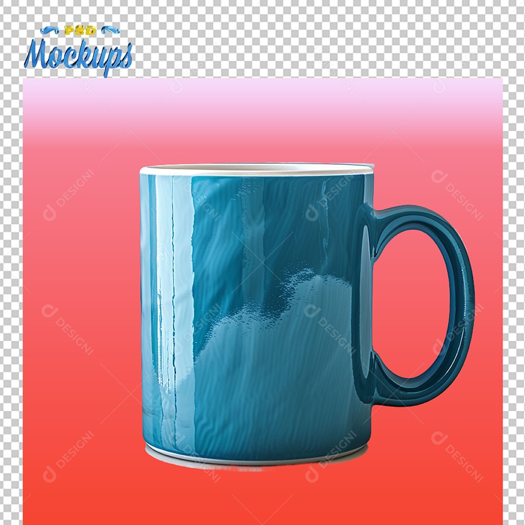 Mockup de Caneca PSD Editável