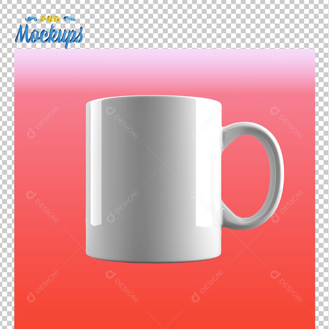Mockup de Caneca PSD Editável