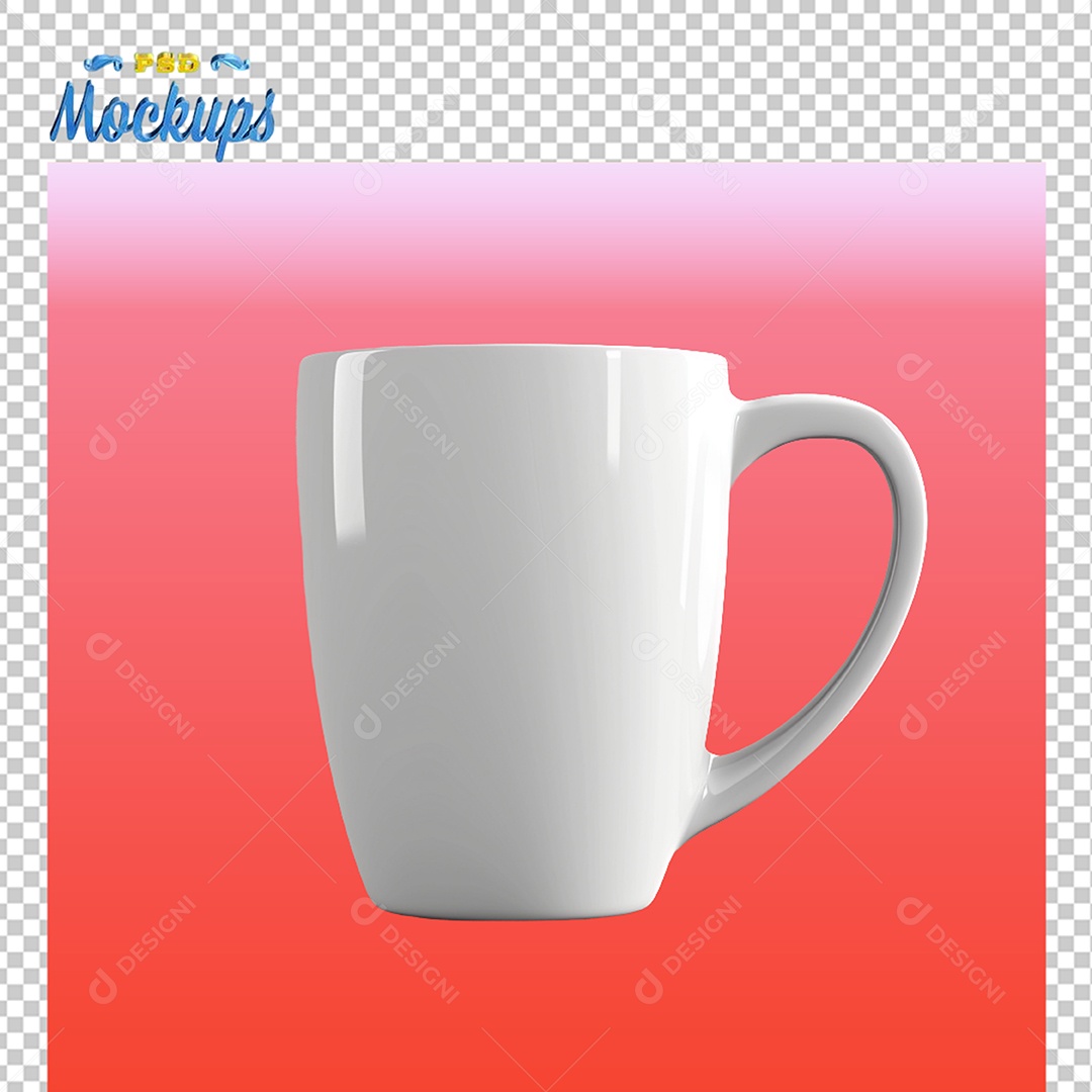 Mockup de Caneca PSD Editável