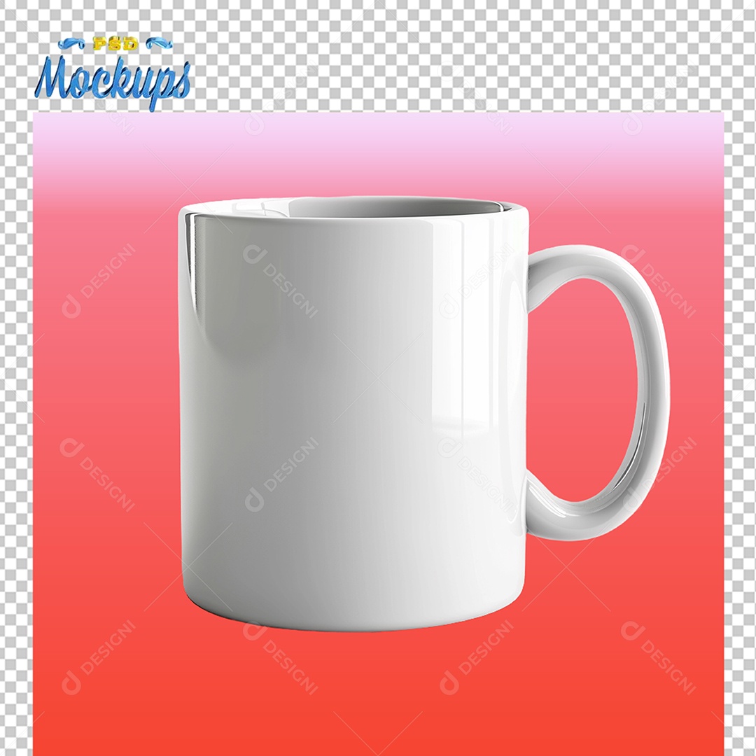 Mockup de Caneca PSD Editável