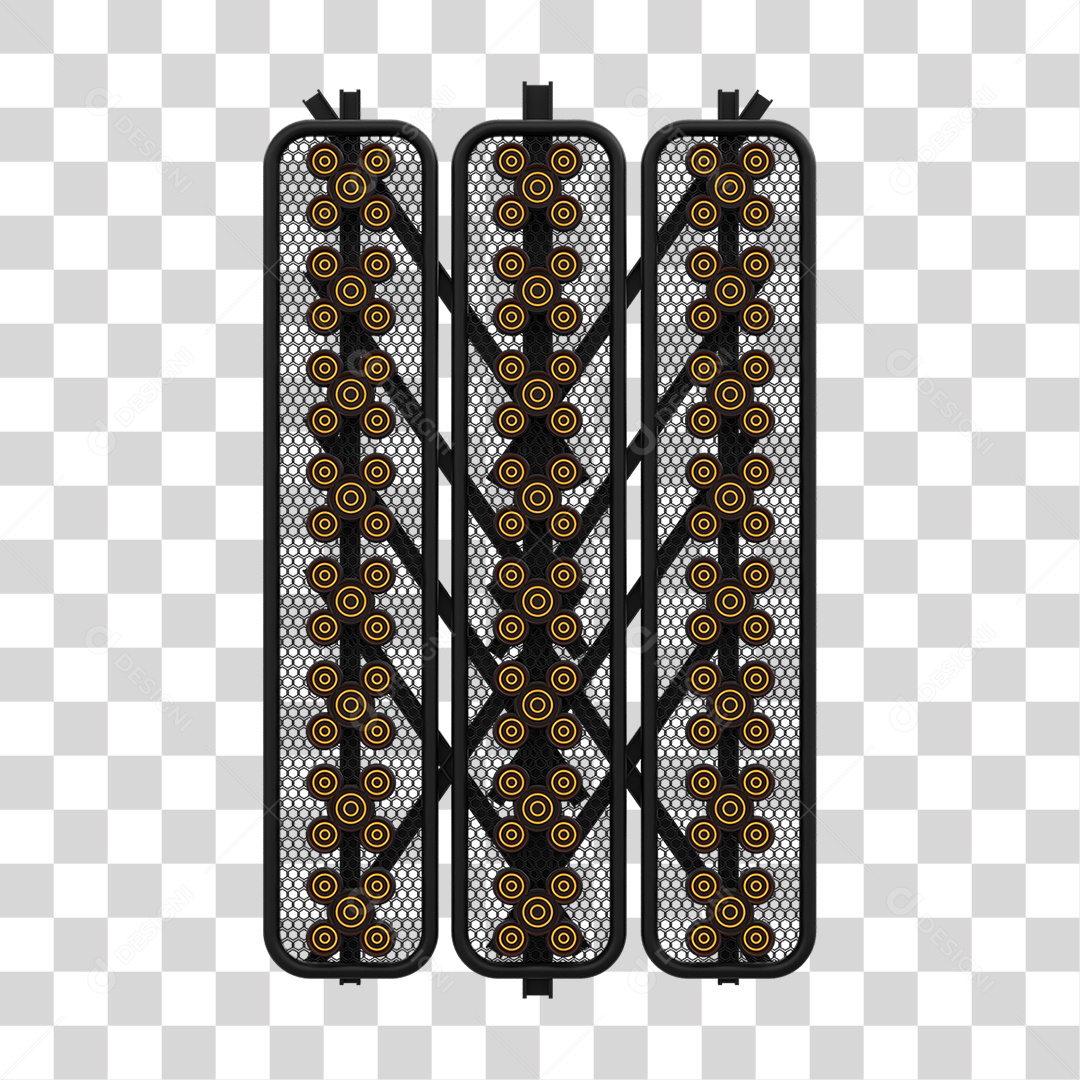 Kit Painel de Metal PNG Transparente