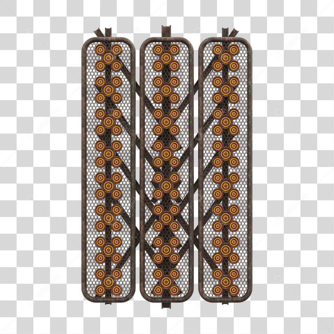 Kit Painel de Metal PNG Transparente