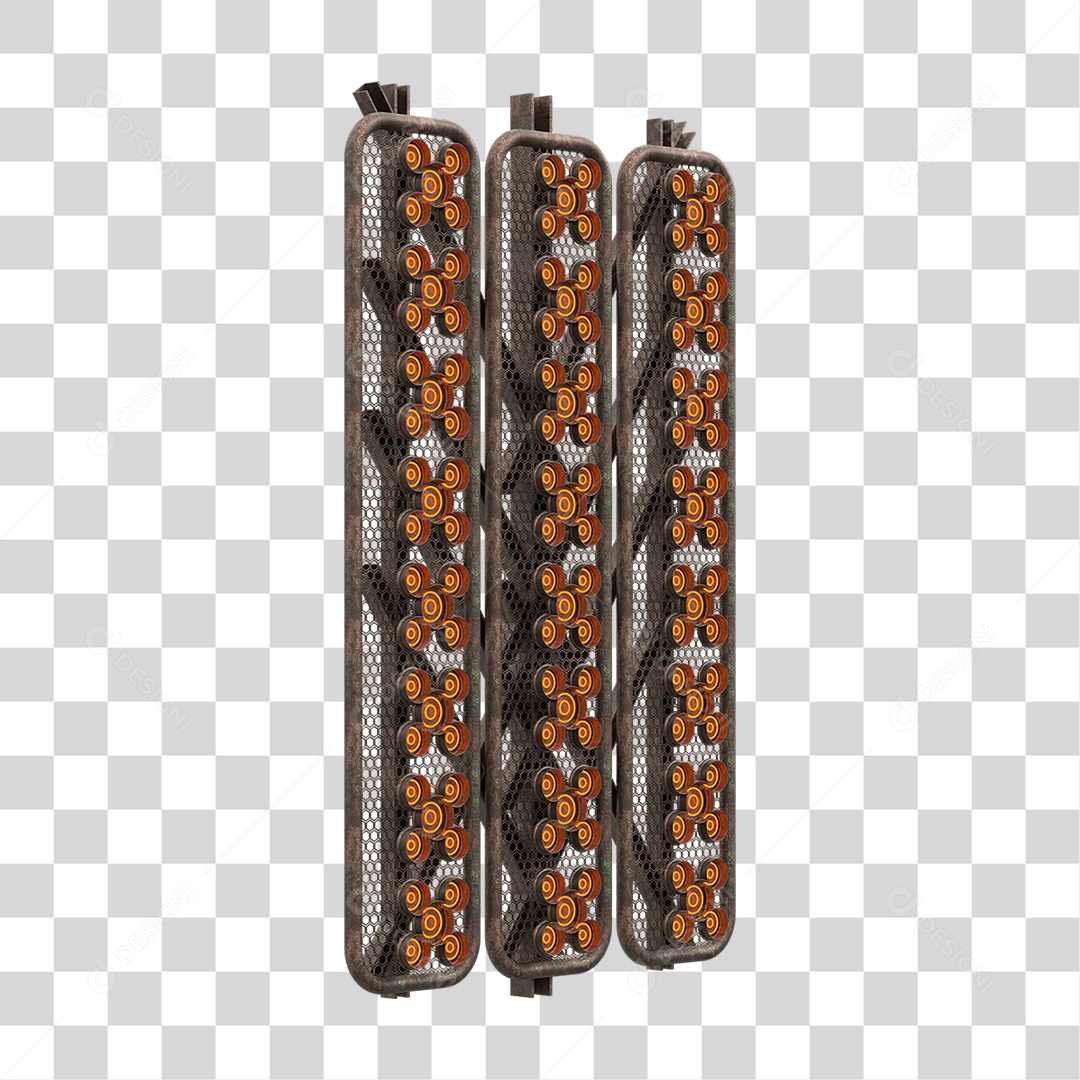 Kit Painel de Metal PNG Transparente