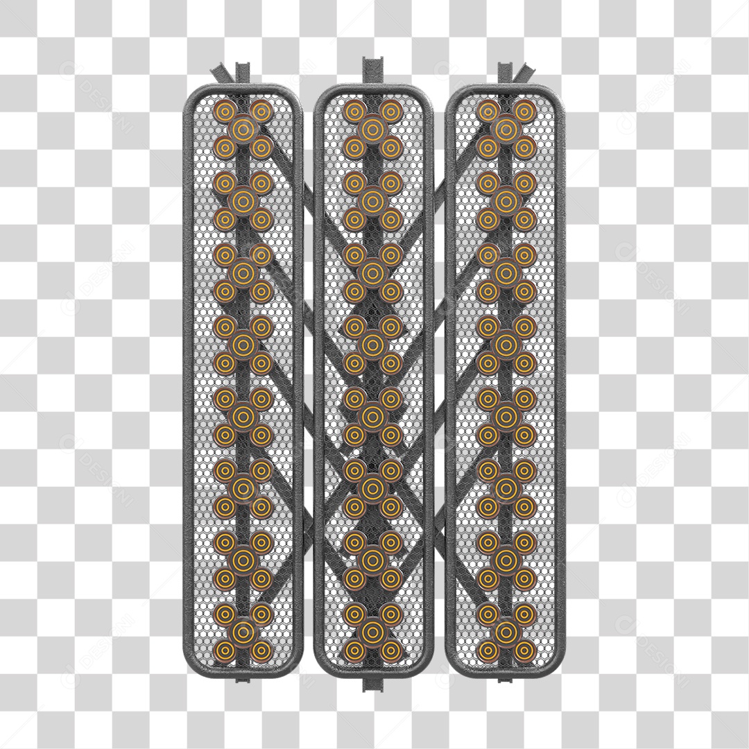 Kit Painel de Metal PNG Transparente