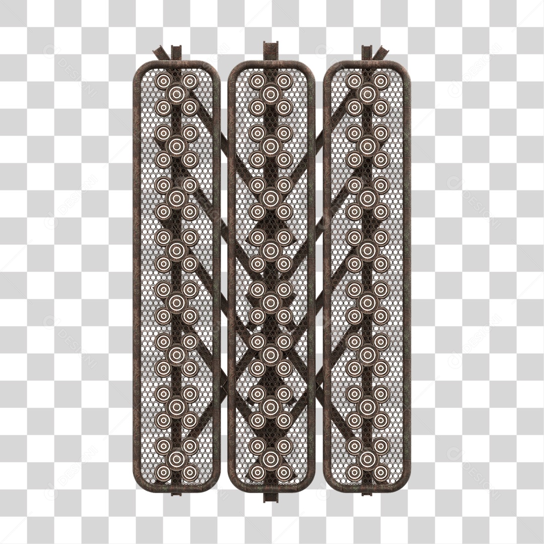 Kit Painel de Metal PNG Transparente