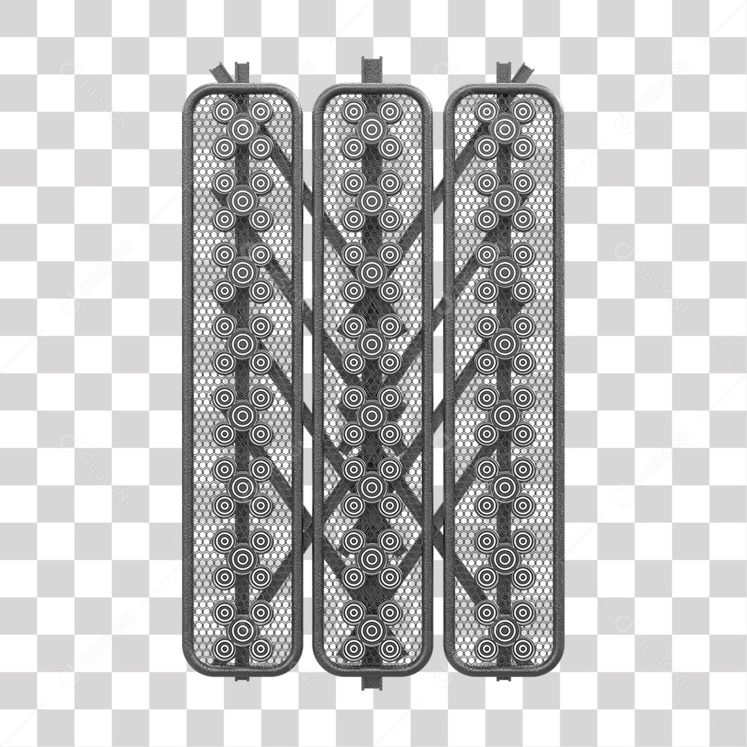 Kit Painel de Metal PNG Transparente