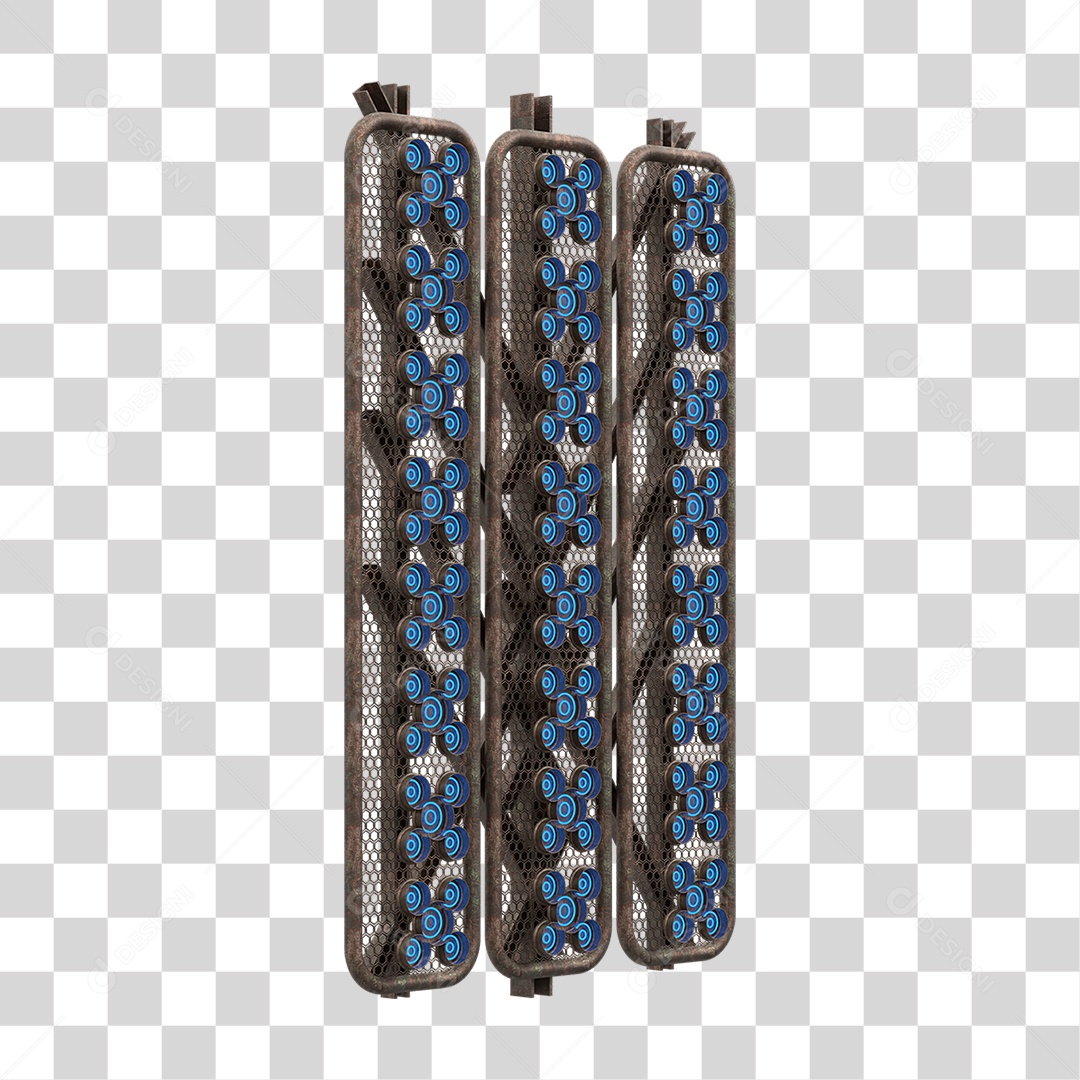 Kit Painel de Metal PNG Transparente