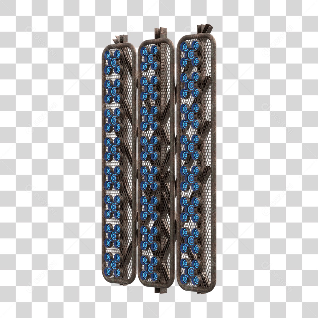 Kit Painel de Metal PNG Transparente