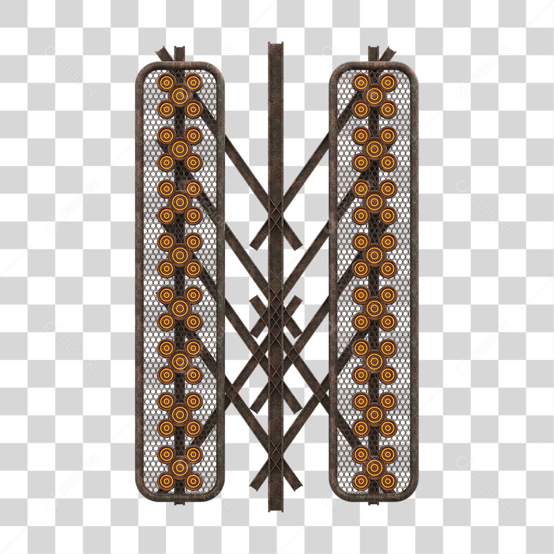 Kit Painel de Metal PNG Transparente