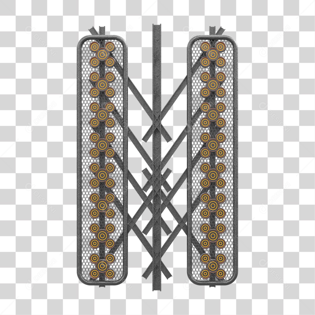 Kit Painel de Metal PNG Transparente