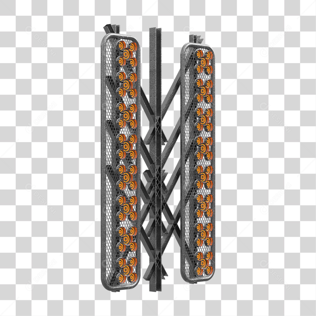 Kit Painel de Metal PNG Transparente