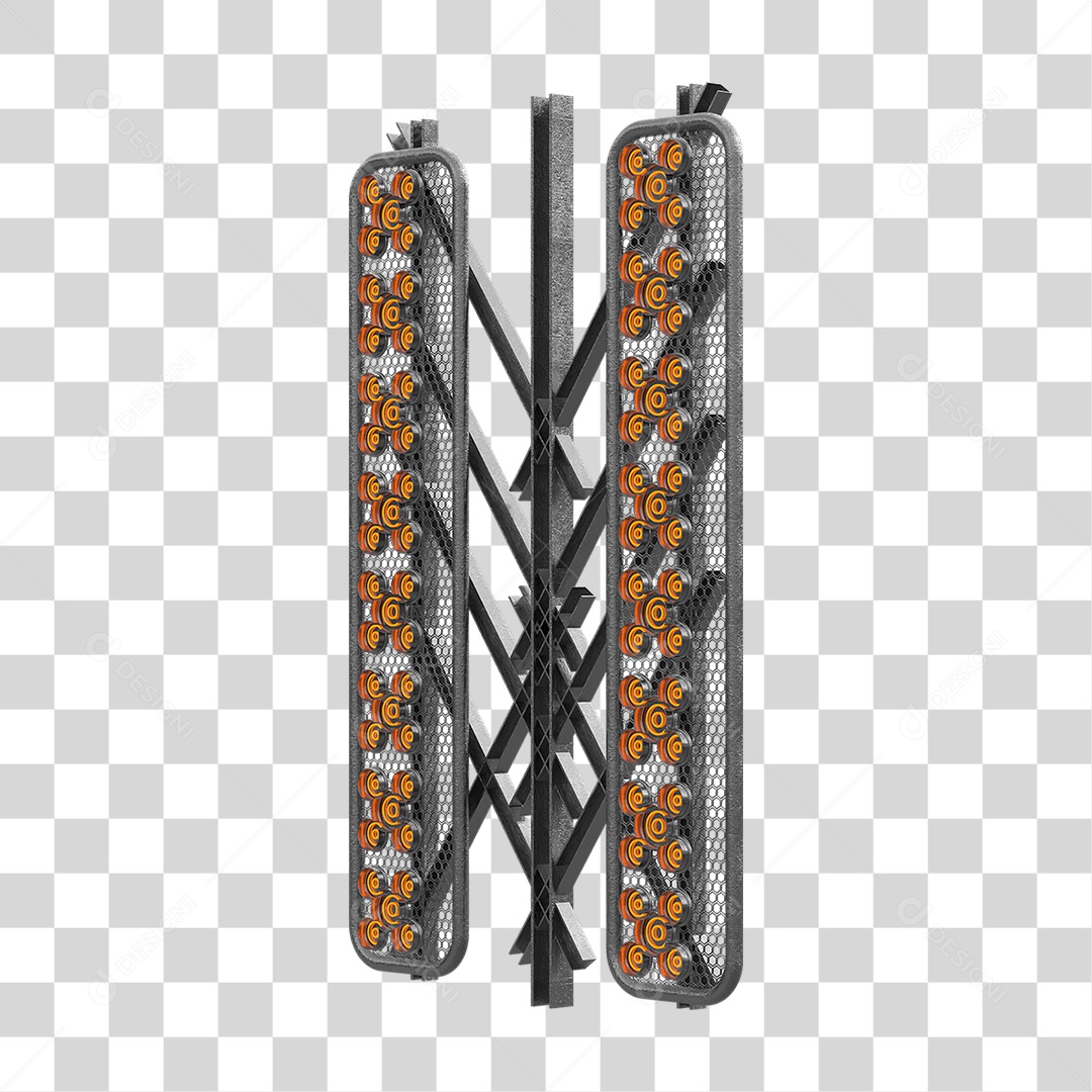 Kit Painel de Metal PNG Transparente