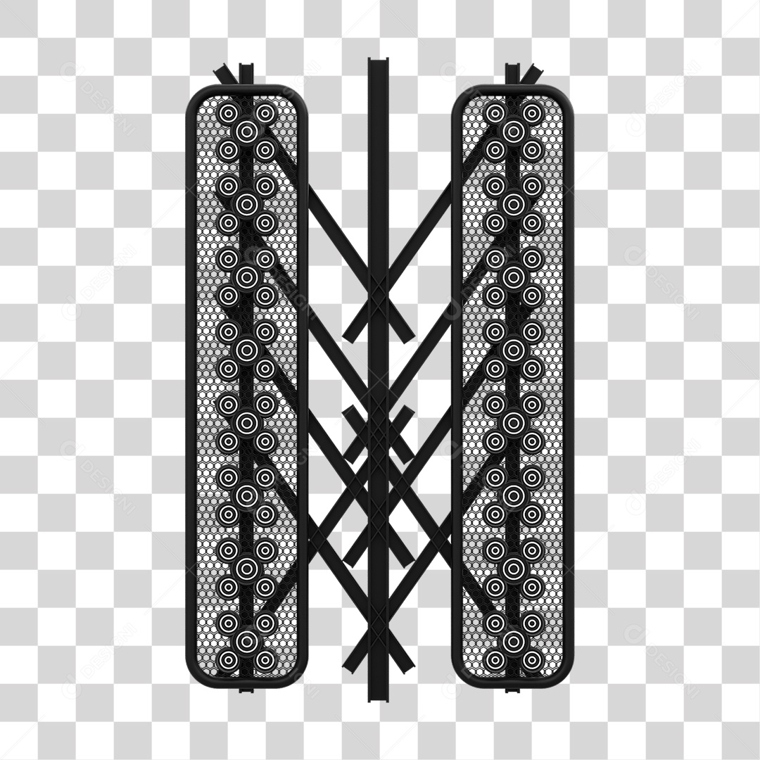 Kit Painel de Metal PNG Transparente