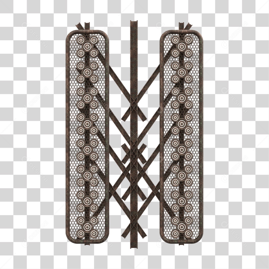 Kit Painel de Metal PNG Transparente