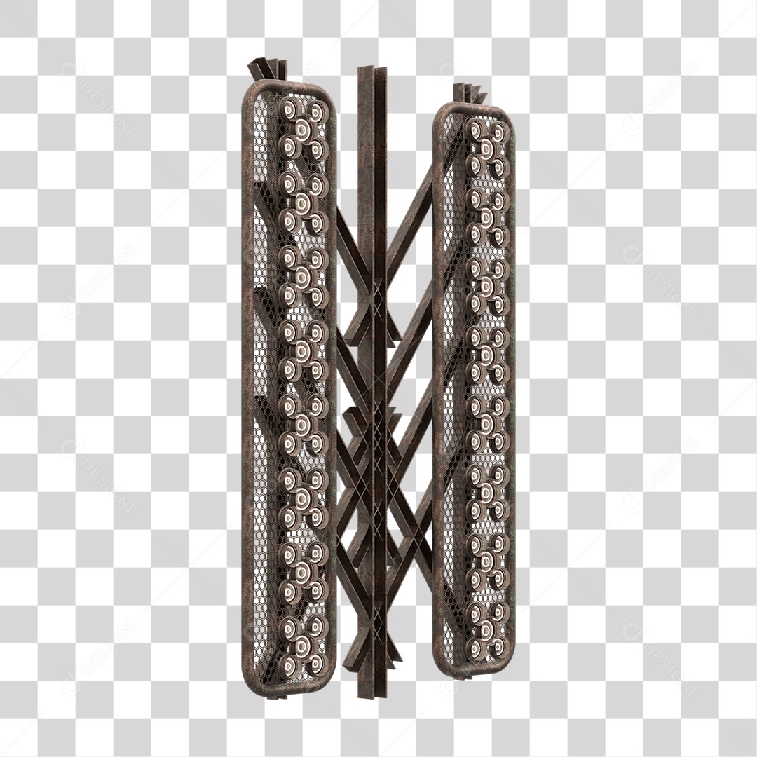 Kit Painel de Metal PNG Transparente