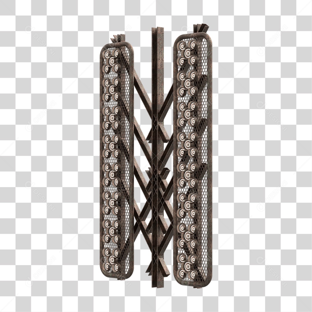 Kit Painel de Metal PNG Transparente