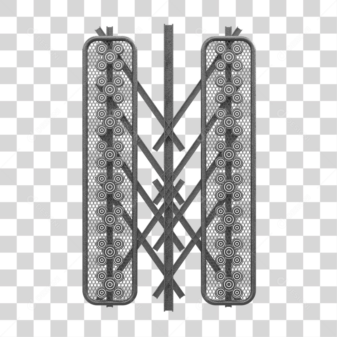 Kit Painel de Metal PNG Transparente