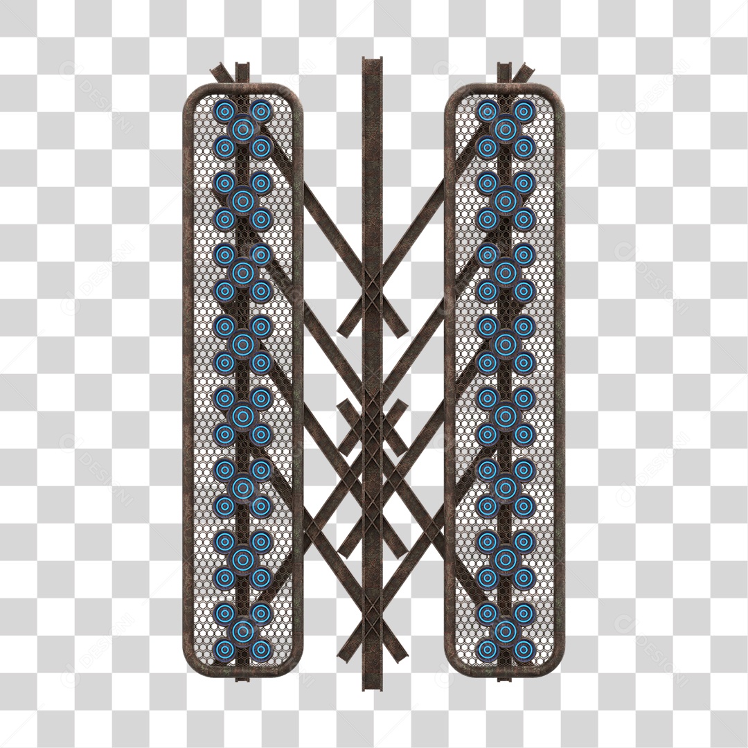 Kit Painel de Metal PNG Transparente