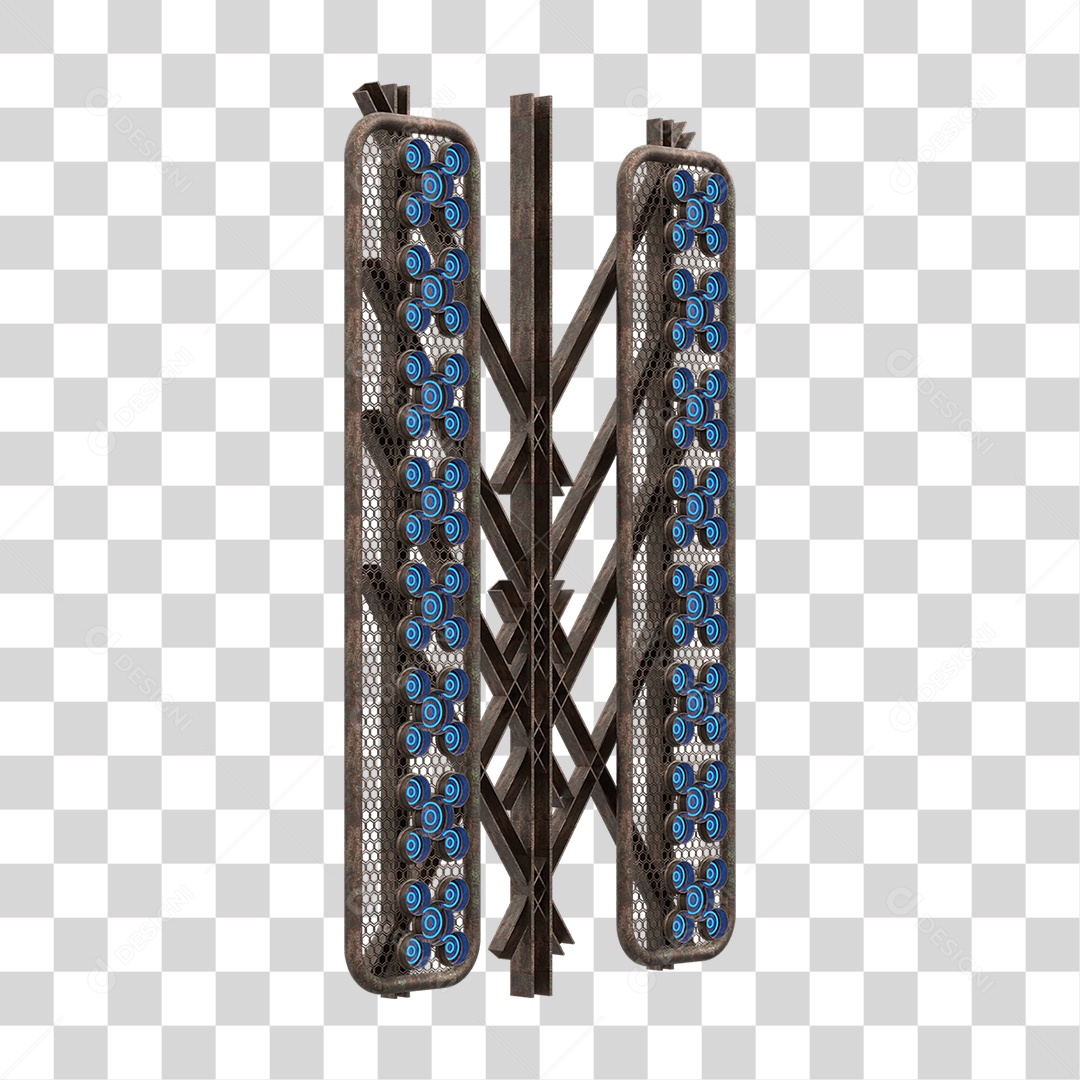 Kit Painel de Metal PNG Transparente