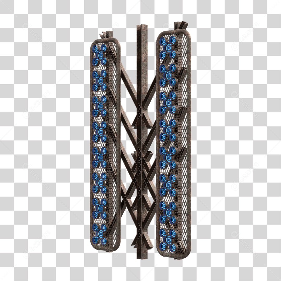 Kit Painel de Metal PNG Transparente