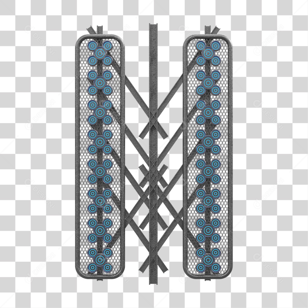 Kit Painel de Metal PNG Transparente