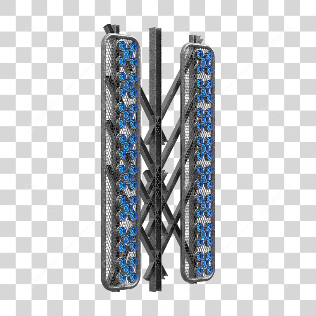 Kit Painel de Metal PNG Transparente