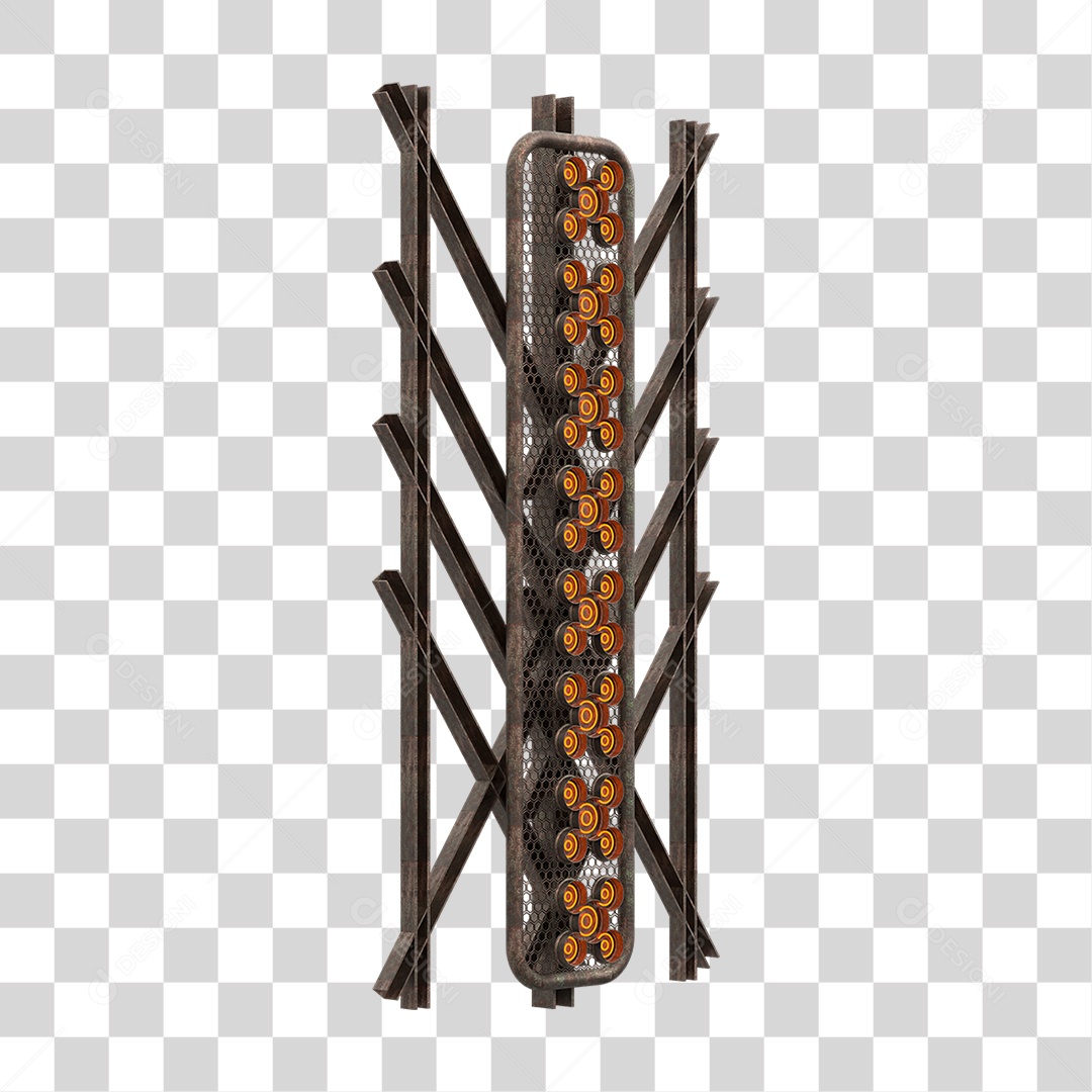 Kit Painel de Metal PNG Transparente