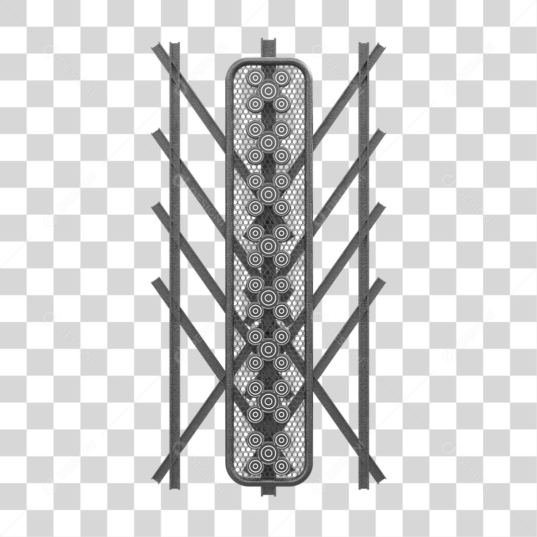 Kit Painel de Metal PNG Transparente