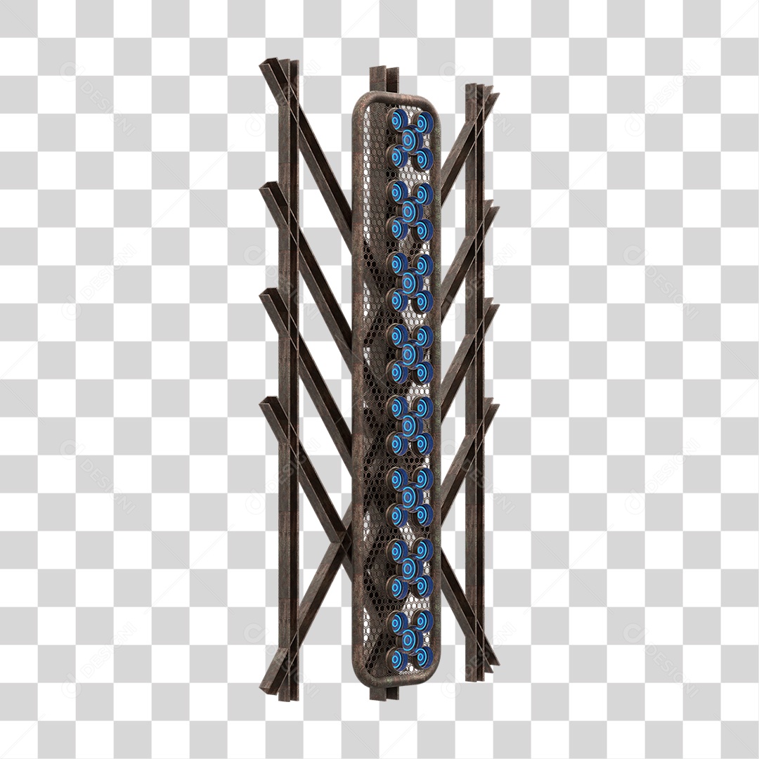 Kit Painel de Metal PNG Transparente