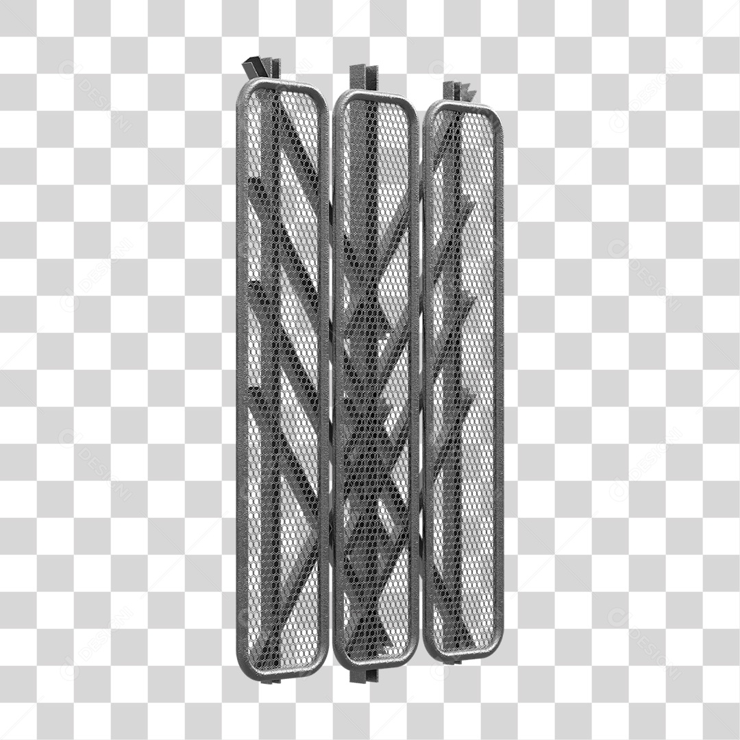 Kit Painel de Metal PNG Transparente