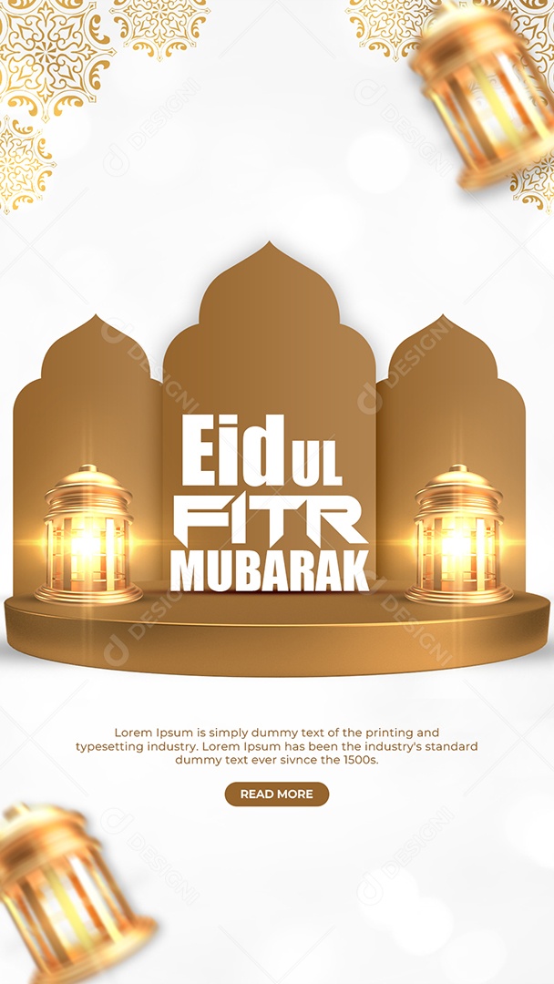 Social Media Story Eid Ul Fitr PSD Editável