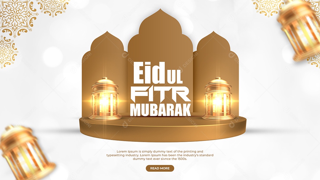 Social Media Banner Eid Ul Fitr PSD Editável
