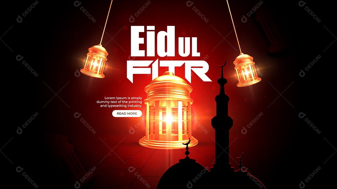 Social Media Banner Eid Ul Fitr PSD Editável