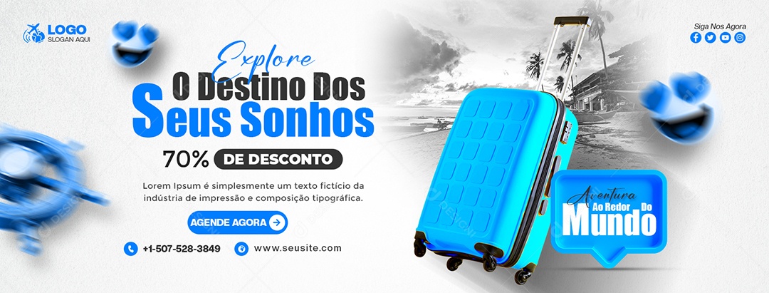 Promoção Especial de Viagem PSD Editável