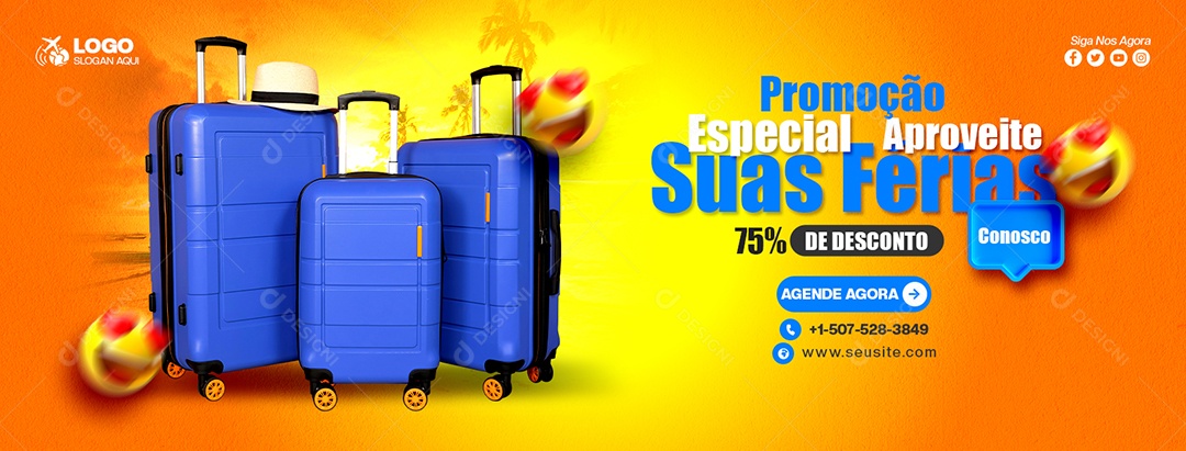 Promoção Especial de Viagem PSD Editável