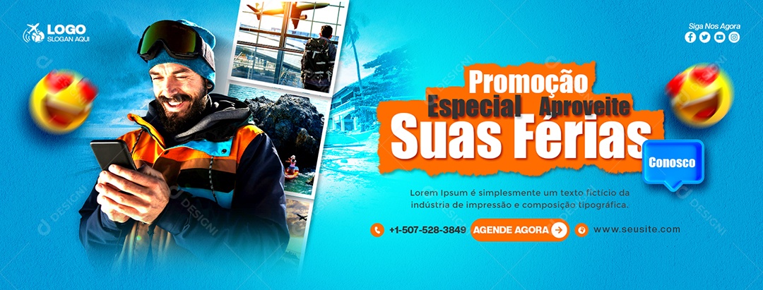Promoção Especial de Viagem PSD Editável