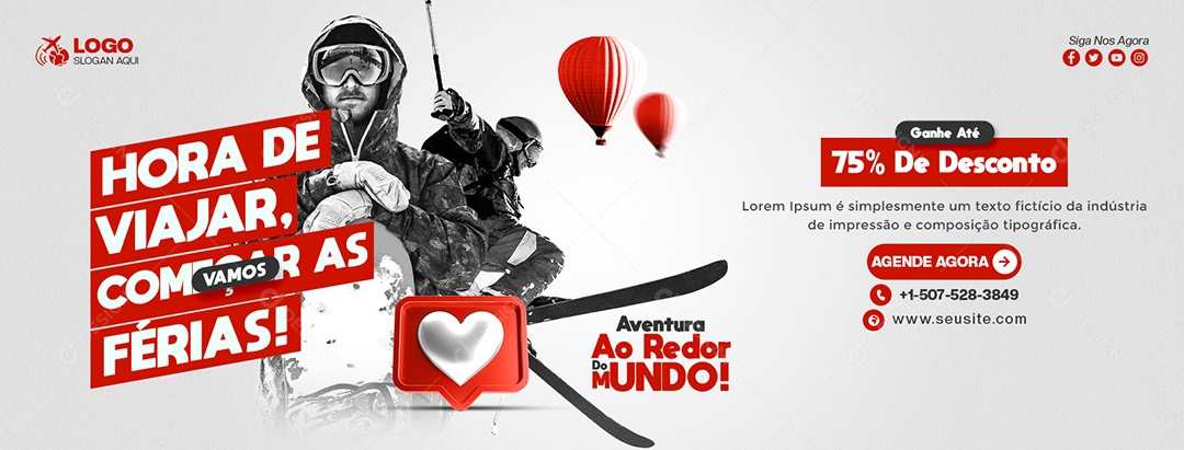 Promoção Especial de Viagem PSD Editável