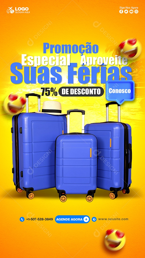 Promoção Especial de Viagem PSD Editável